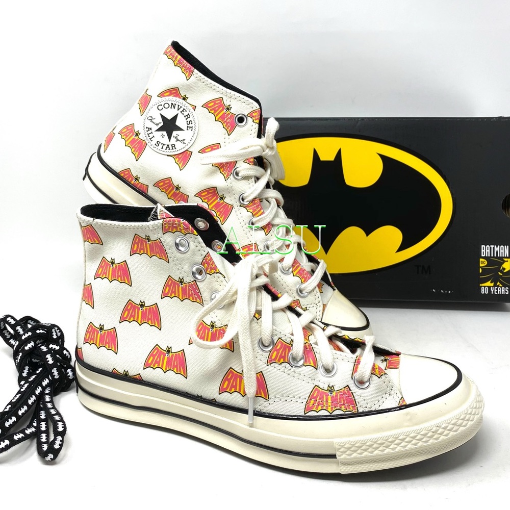 Converse & DC Batman Chuck 70 High Canvas  Egret M - Picture 3 of 12